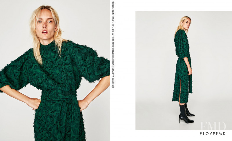 Harleth Kuusik featured in  the Zara catalogue for Fall 2017