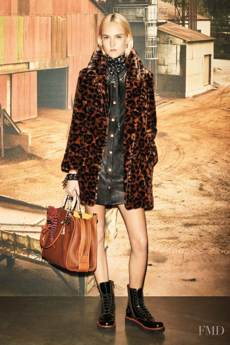 Harleth Kuusik featured in  the Coach lookbook for Pre-Fall 2016