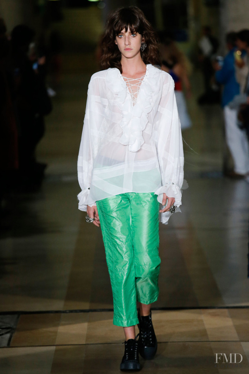 Cristina Herrmann featured in  the Koche fashion show for Spring/Summer 2016