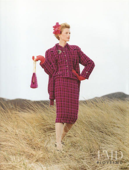 Kristen McMenamy featured in  the Chanel catalogue for Autumn/Winter 1996