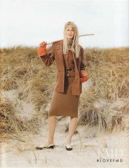 Claudia Schiffer featured in  the Chanel catalogue for Autumn/Winter 1996