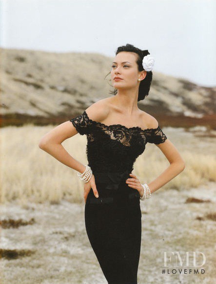 Shalom Harlow featured in  the Chanel catalogue for Autumn/Winter 1996