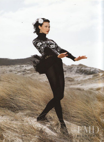 Shalom Harlow featured in  the Chanel catalogue for Autumn/Winter 1996