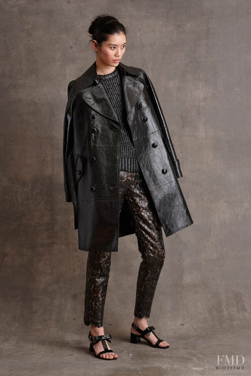 Ming Xi featured in  the Michael Kors Collection lookbook for Pre-Fall 2015