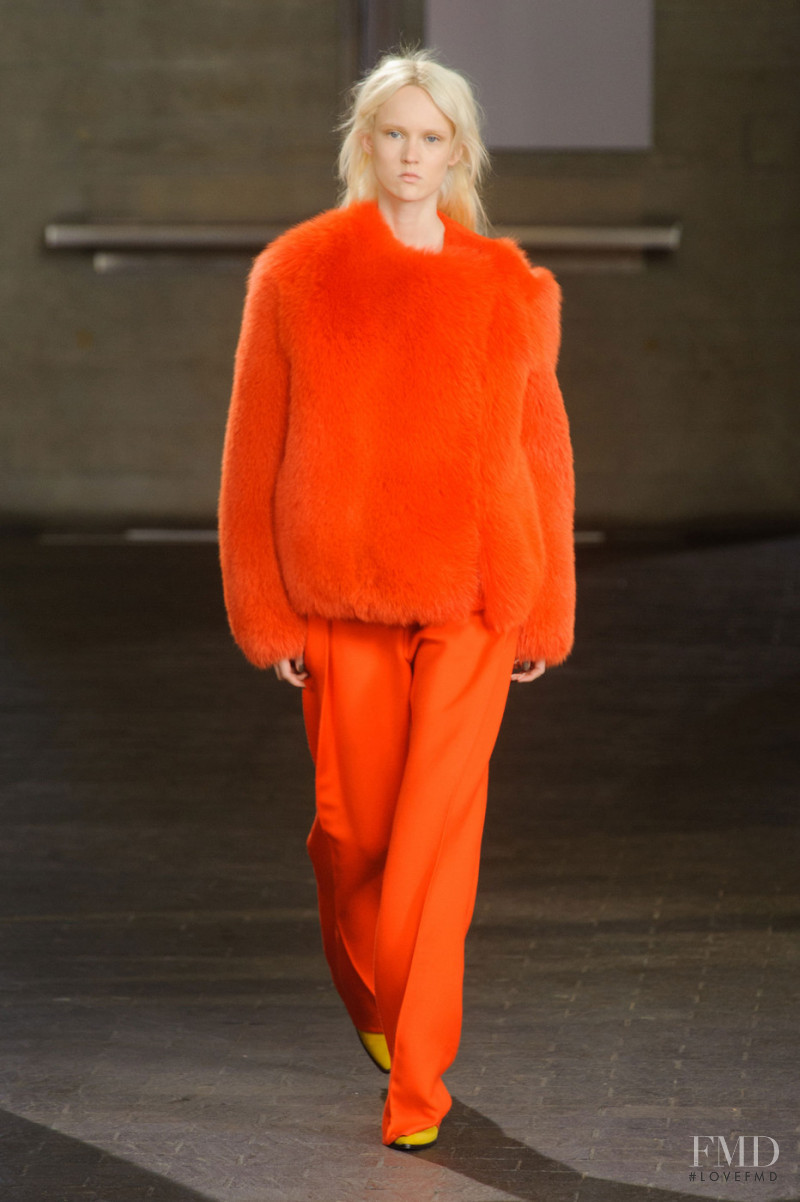 Harleth Kuusik featured in  the Preen by Thornton Bregazzi fashion show for Autumn/Winter 2014