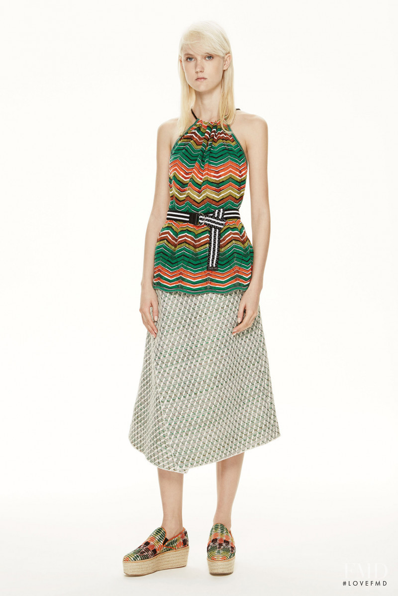 Harleth Kuusik featured in  the M Missoni lookbook for Resort 2015