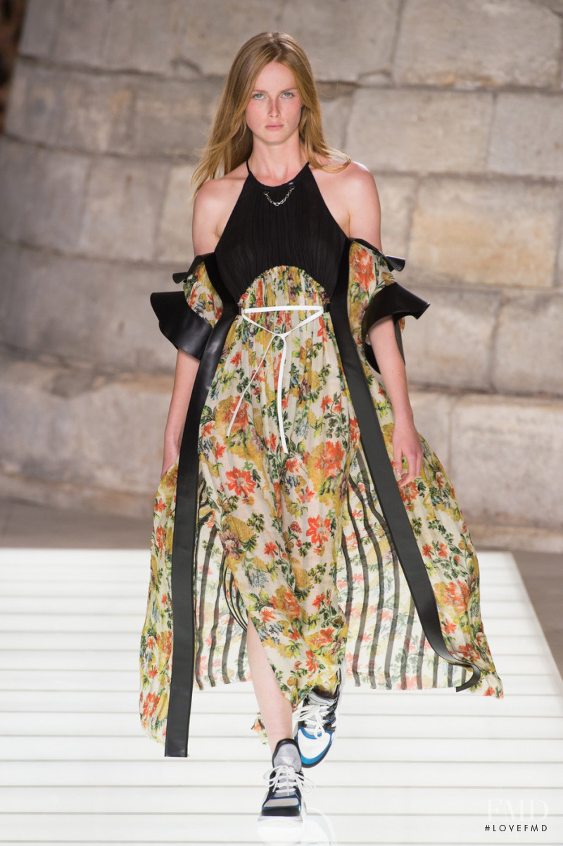 Rianne Van Rompaey featured in  the Louis Vuitton fashion show for Spring/Summer 2018