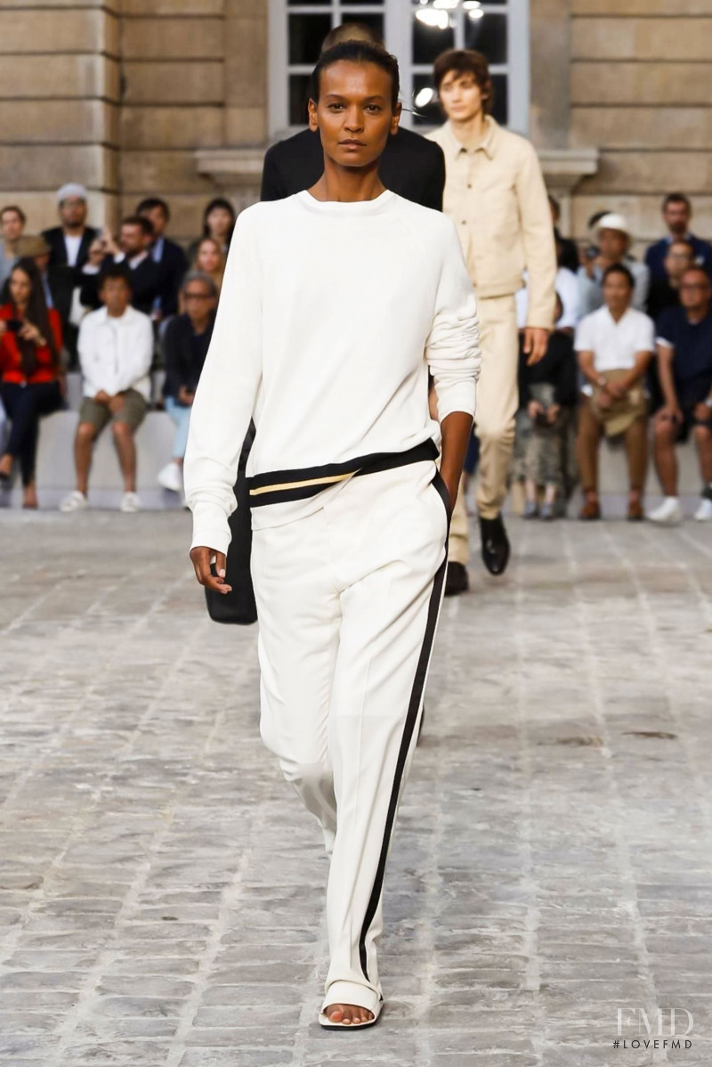 Liya Kebede featured in  the Berluti fashion show for Spring/Summer 2018