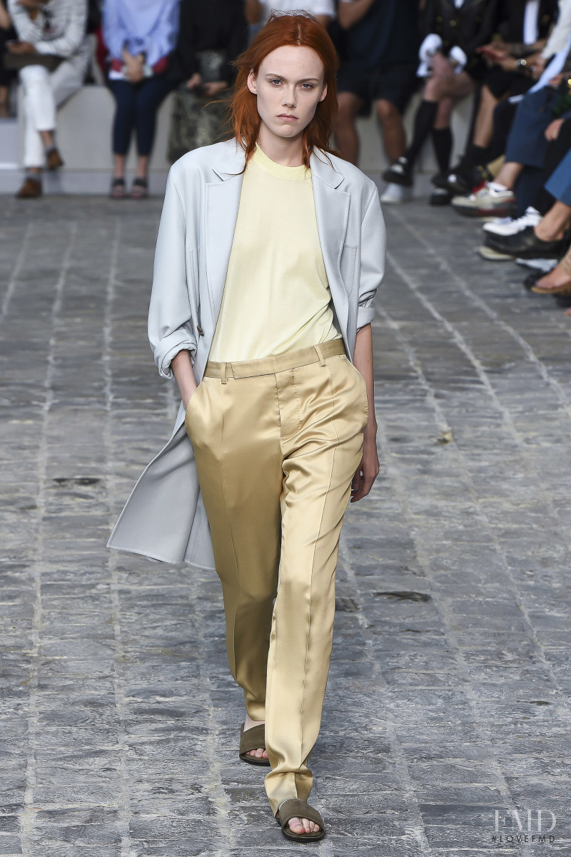 Kiki Willems featured in  the Berluti fashion show for Spring/Summer 2018