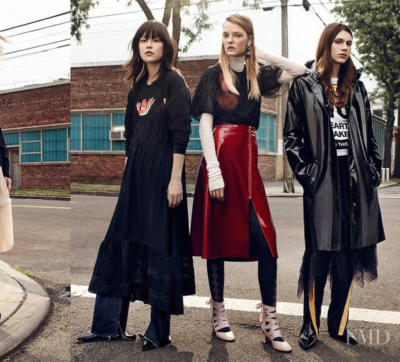 Roos Abels featured in  the Zara TRF advertisement for Autumn/Winter 2016