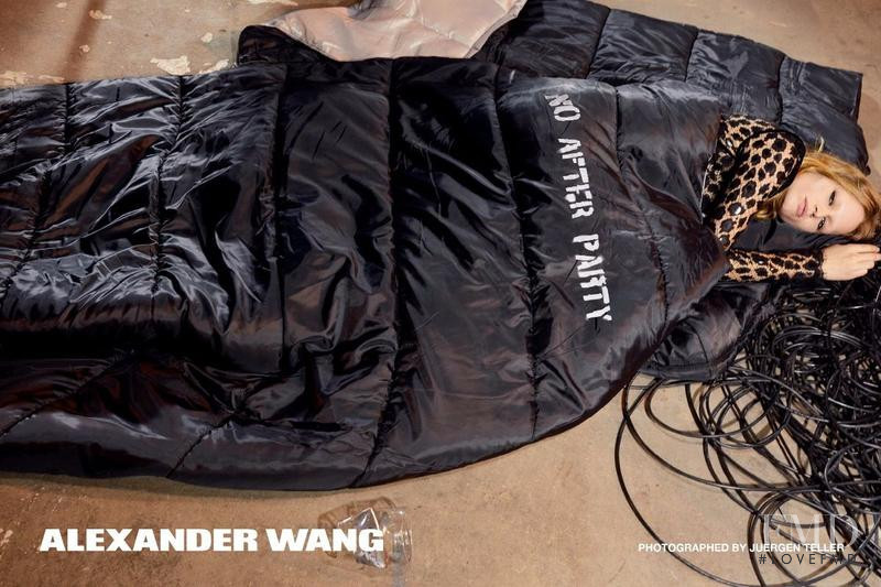 Anna Ewers featured in  the Alexander Wang advertisement for Autumn/Winter 2017
