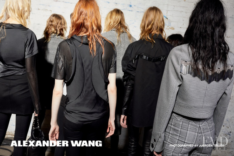 Anna Ewers featured in  the Alexander Wang advertisement for Autumn/Winter 2017