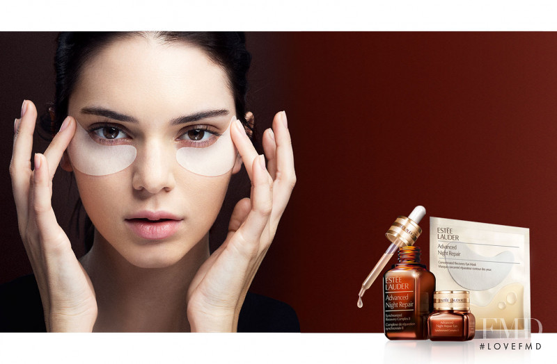 Kendall Jenner featured in  the Estée Lauder Advanced Night Repair advertisement for Spring/Summer 2017