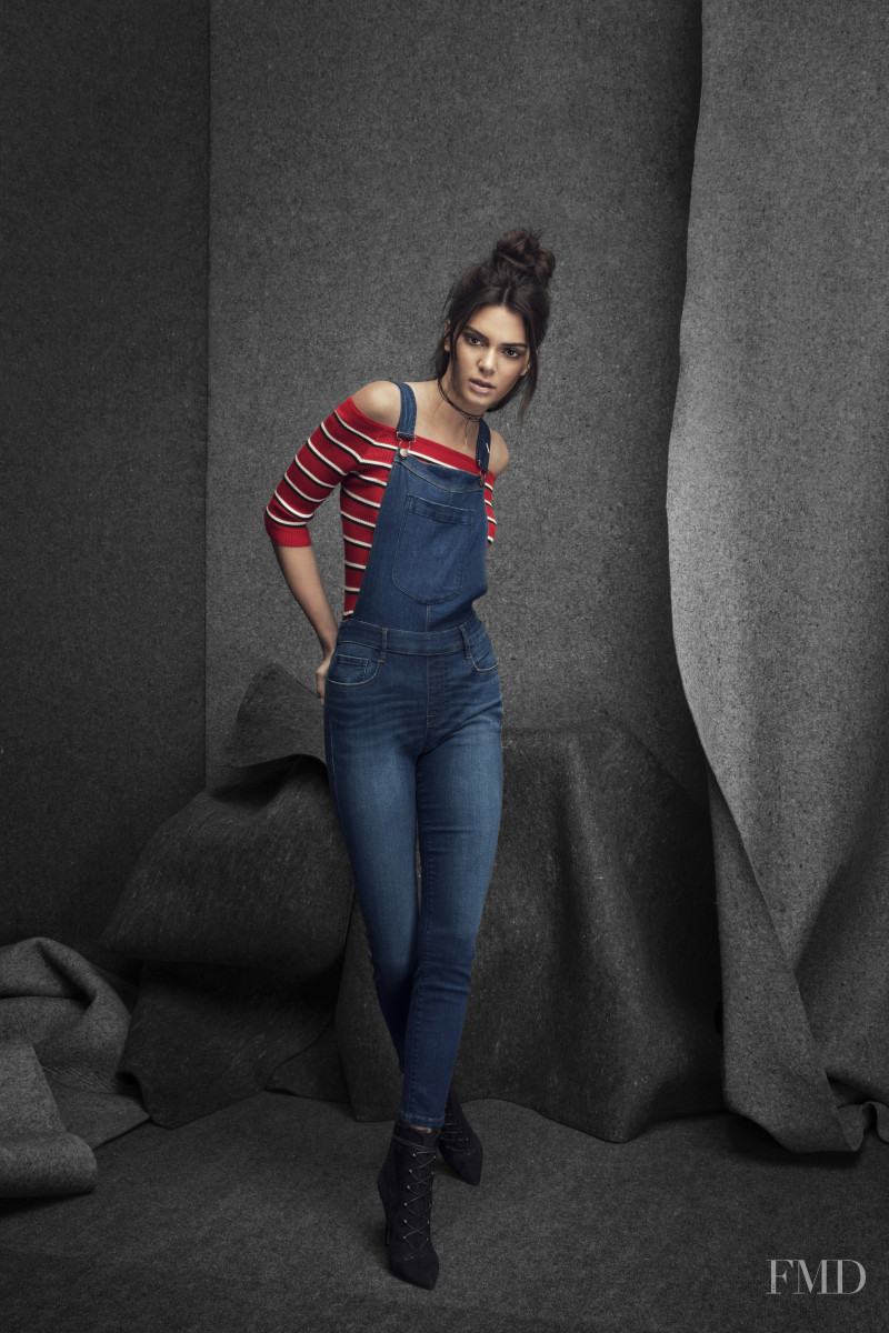 Kendall Jenner featured in  the Kendall + Kylie Golden Child advertisement for Pre-Fall 2016