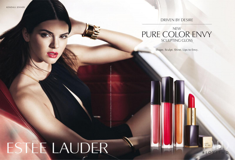 Kendall Jenner featured in  the Estée Lauder Pure Color Envy advertisement for Spring/Summer 2016