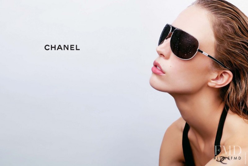 Raquel Zimmermann featured in  the Chanel Eyewear advertisement for Spring/Summer 2007