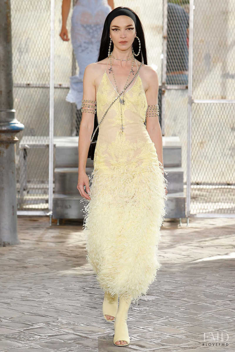 Mariacarla Boscono featured in  the Givenchy fashion show for Spring/Summer 2016