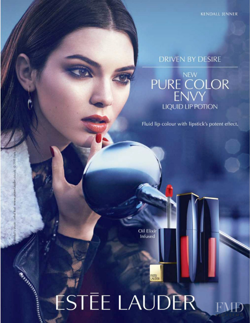 Kendall Jenner featured in  the Estée Lauder advertisement for Autumn/Winter 2015