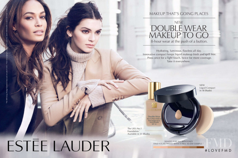 Joan Smalls featured in  the Estée Lauder advertisement for Autumn/Winter 2015