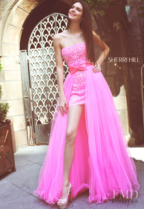 Kendall Jenner featured in  the Sherri Hill lookbook for Winter 2012