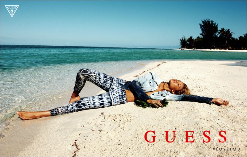 Gigi Hadid featured in  the Guess advertisement for Spring/Summer 2013