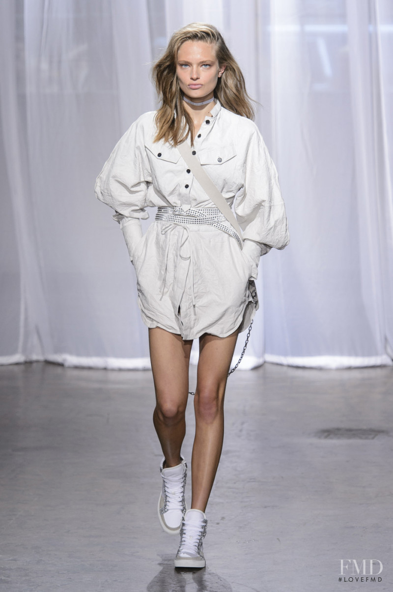 Anna Mila Guyenz featured in  the Zadig & Voltaire fashion show for Spring/Summer 2018