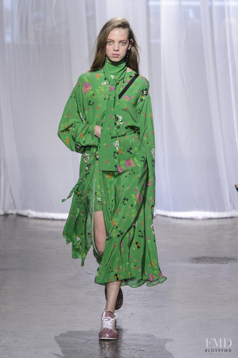 Mariana Zaragoza featured in  the Zadig & Voltaire fashion show for Spring/Summer 2018