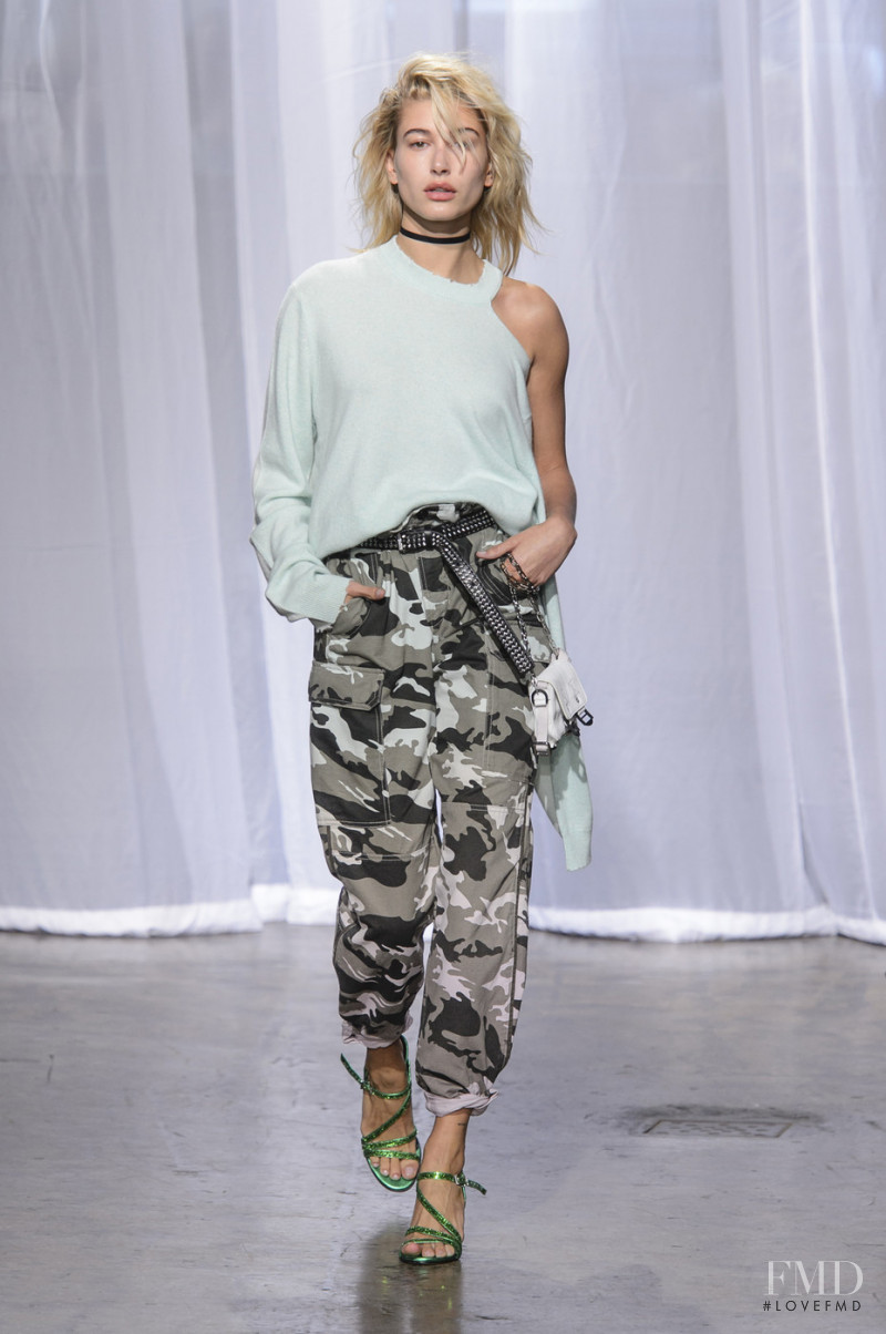 Hailey Baldwin Bieber featured in  the Zadig & Voltaire fashion show for Spring/Summer 2018