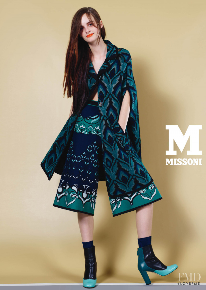 Lea Holzfuss featured in  the M Missoni advertisement for Autumn/Winter 2016
