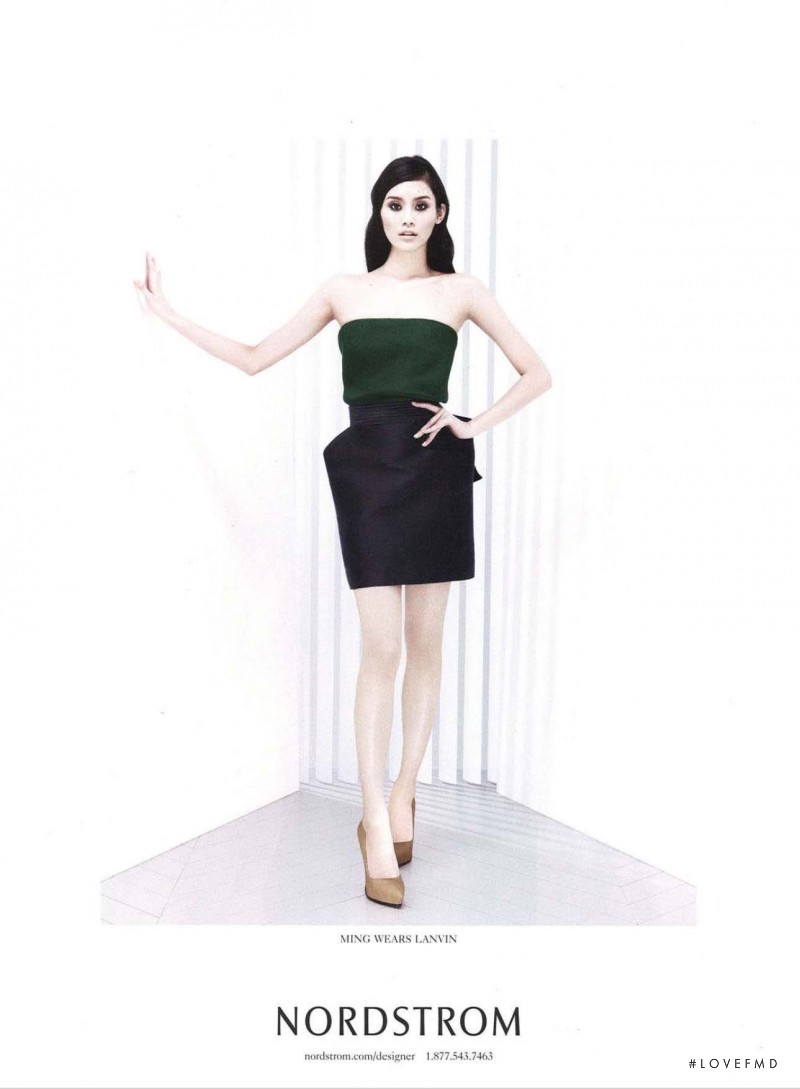 Ming Xi featured in  the Nordstrom advertisement for Spring/Summer 2013