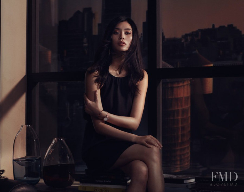 Ming Xi featured in  the Daniel Wellington Classic Petite Collection advertisement for Autumn/Winter 2017