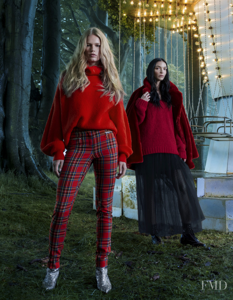 Anna Ewers featured in  the H&M advertisement for Holiday 2017