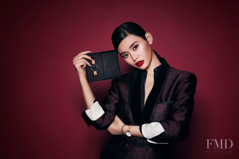 Ming Xi featured in  the Daniel Wellington advertisement for Holiday 2017