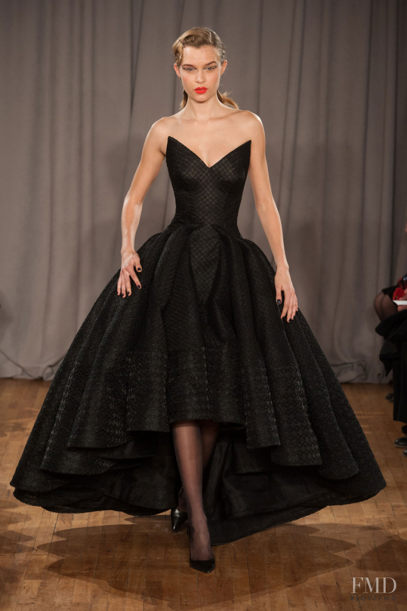 Josephine Skriver featured in  the Zac Posen fashion show for Autumn/Winter 2014