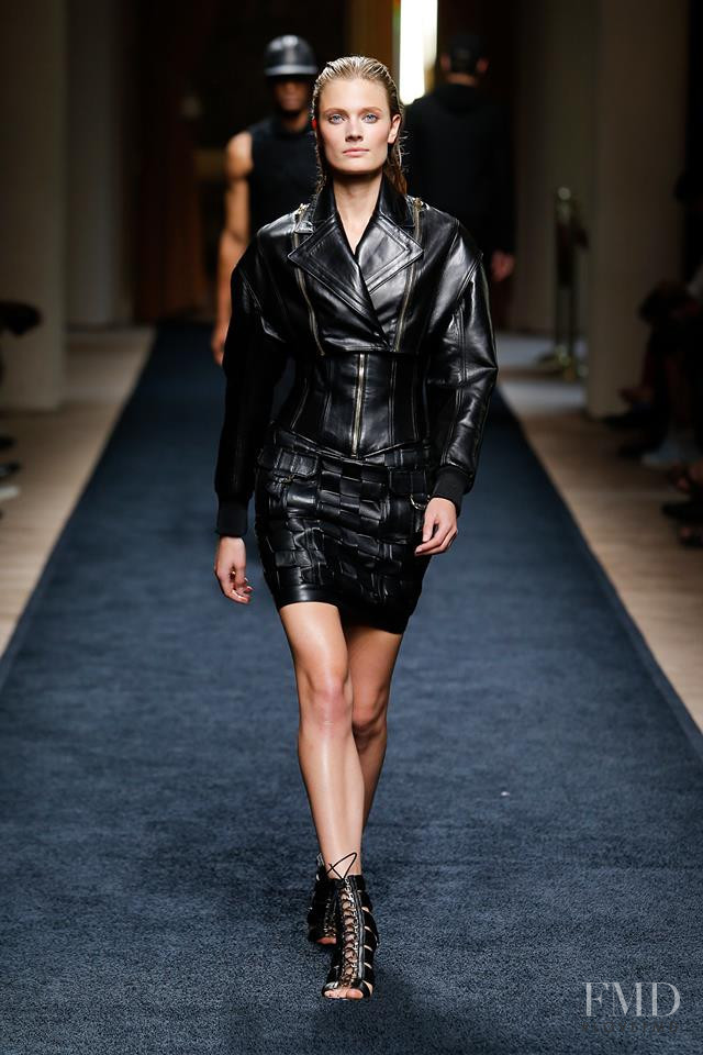 Constance Jablonski featured in  the Balmain fashion show for Spring/Summer 2016