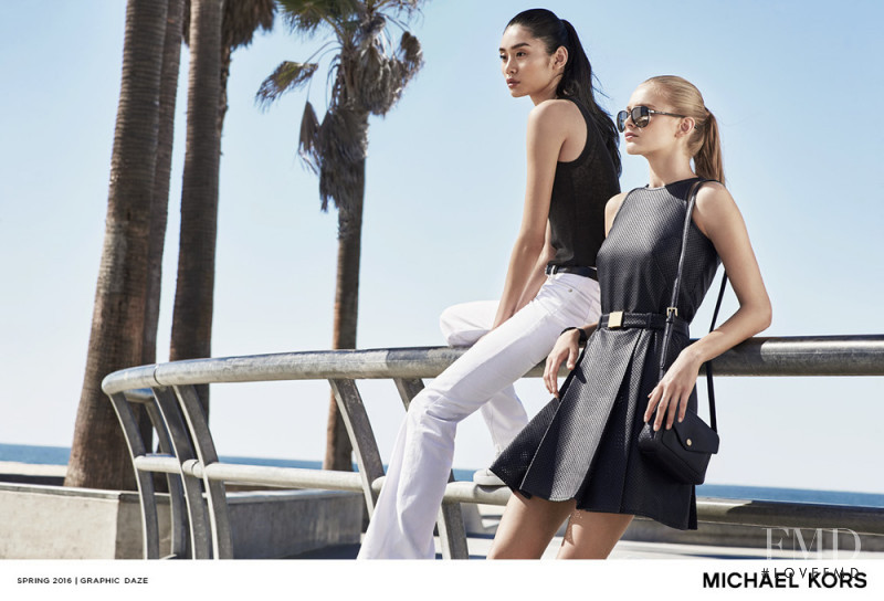 Aneta Pajak featured in  the Michael Michael Kors Graphic Daze lookbook for Spring 2016