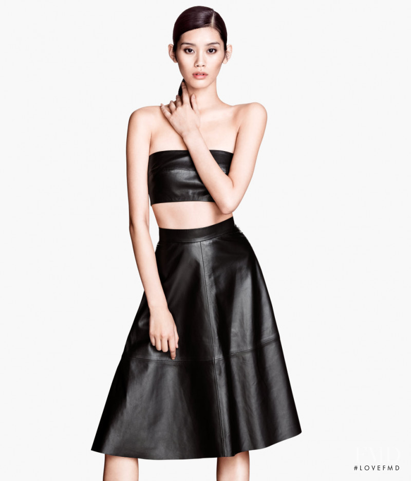 Ming Xi featured in  the H&M lookbook for Spring/Summer 2014