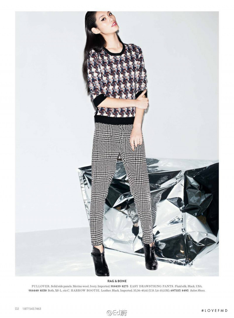 Ming Xi featured in  the Nordstrom catalogue for Autumn/Winter 2013