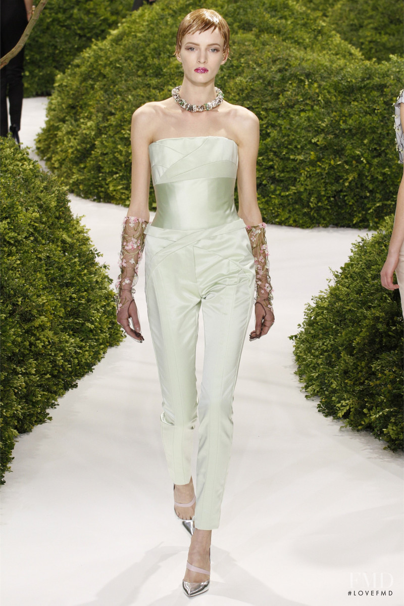 Daria Strokous featured in  the Christian Dior Haute Couture fashion show for Spring/Summer 2013