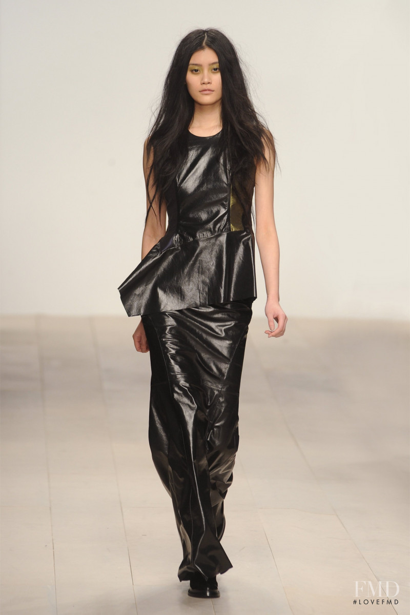 Ming Xi featured in  the Todd Lynn fashion show for Autumn/Winter 2012