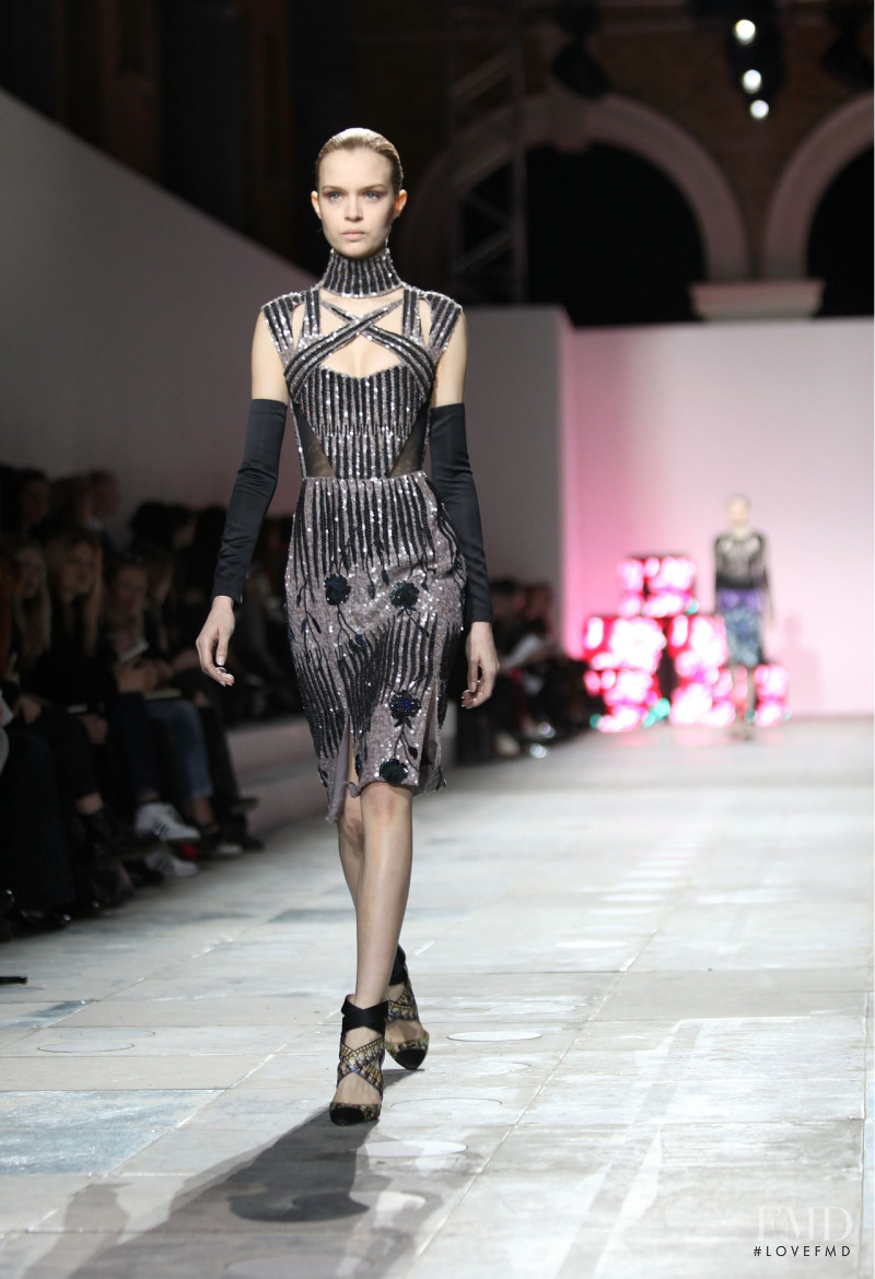 Josephine Skriver featured in  the Peter Pilotto fashion show for Autumn/Winter 2012