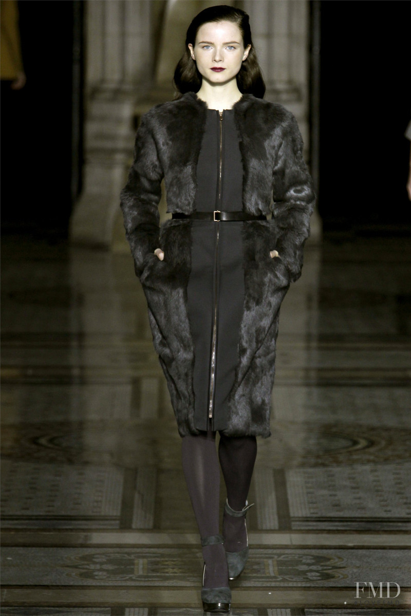 Anna de Rijk featured in  the Nicole Farhi fashion show for Autumn/Winter 2012