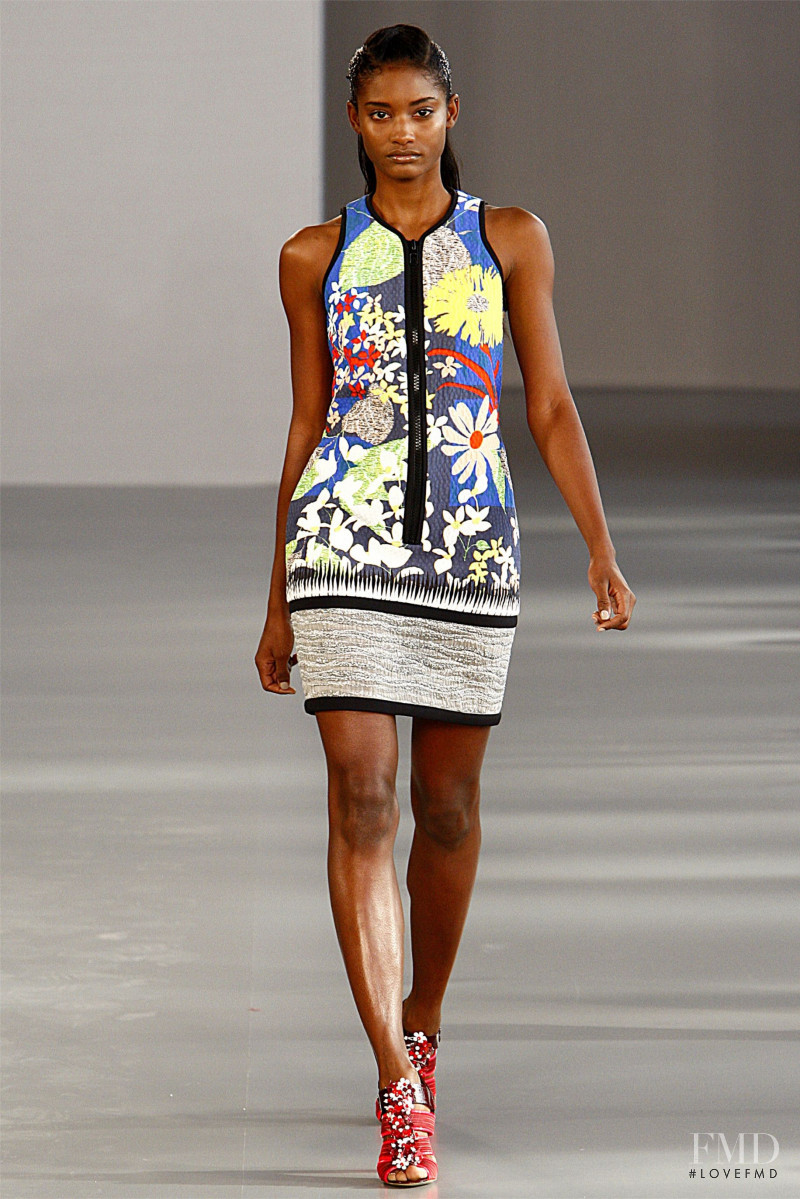 Melodie Monrose featured in  the Peter Pilotto fashion show for Spring/Summer 2012