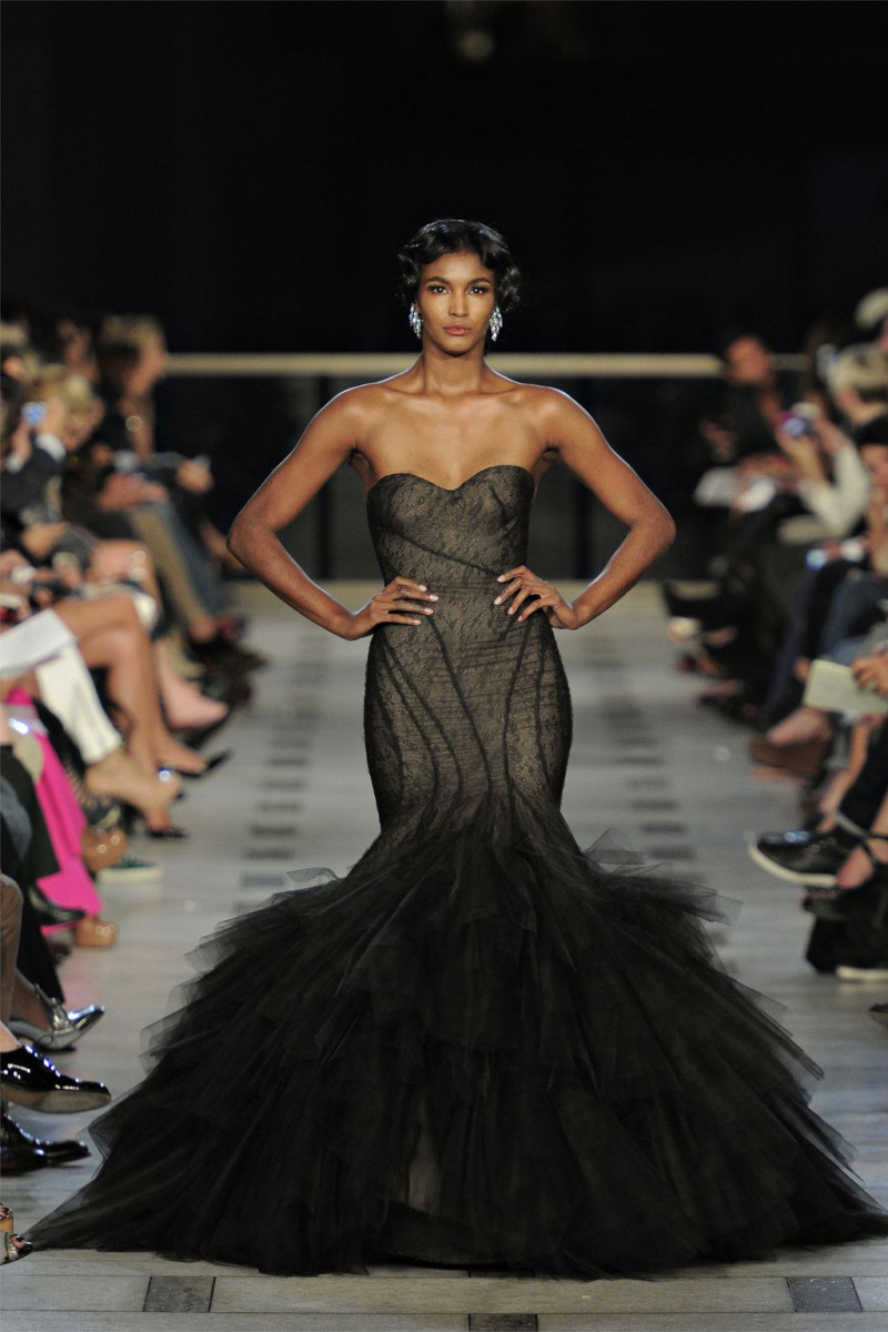 Sessilee Lopez featured in  the Zac Posen fashion show for Spring/Summer 2012