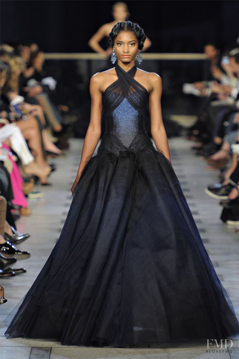 Melodie Monrose featured in  the Zac Posen fashion show for Spring/Summer 2012