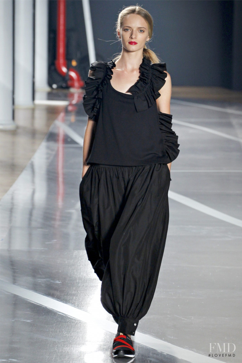 Daria Strokous featured in  the Y-3 fashion show for Spring/Summer 2012