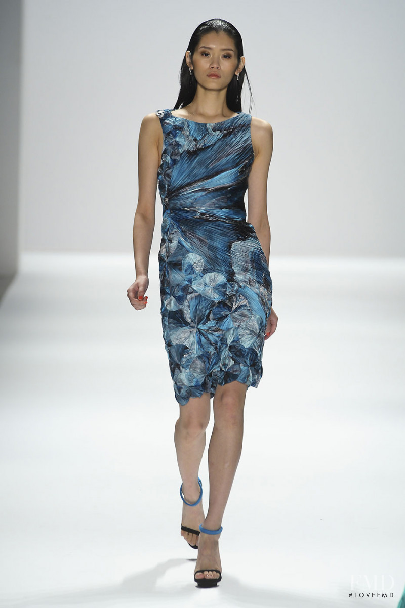 Ming Xi featured in  the Carlos Miele fashion show for Spring/Summer 2012