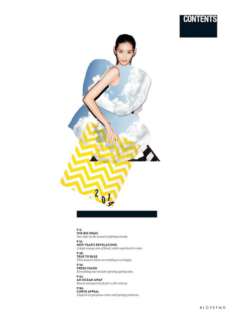 Ming Xi featured in  the Nordstrom catalogue for Spring 2014