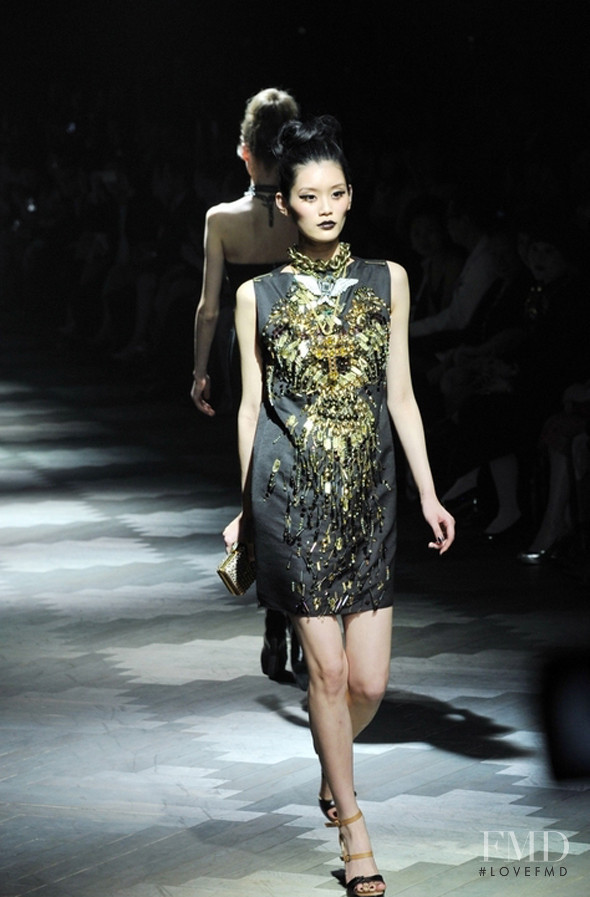 Ming Xi featured in  the Lanvin fashion show for Spring/Summer 2012