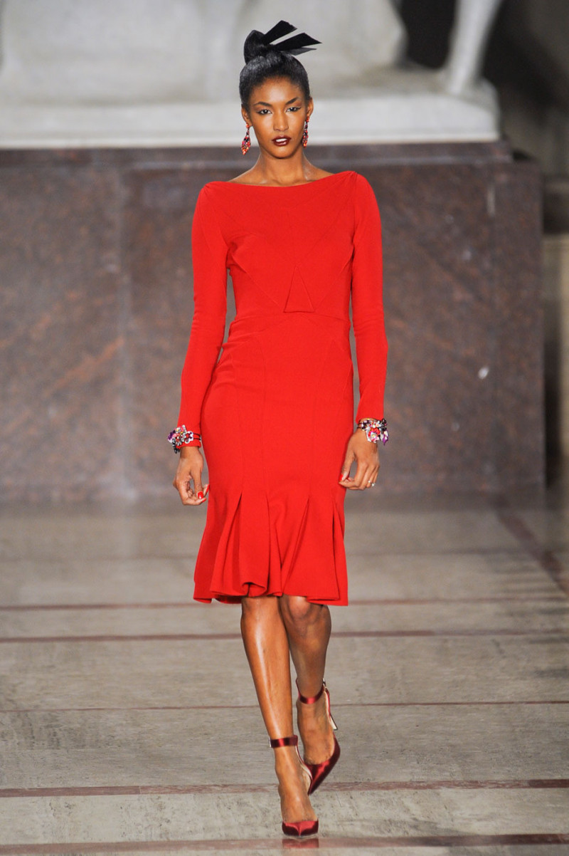 Sessilee Lopez featured in  the Zac Posen fashion show for Autumn/Winter 2012